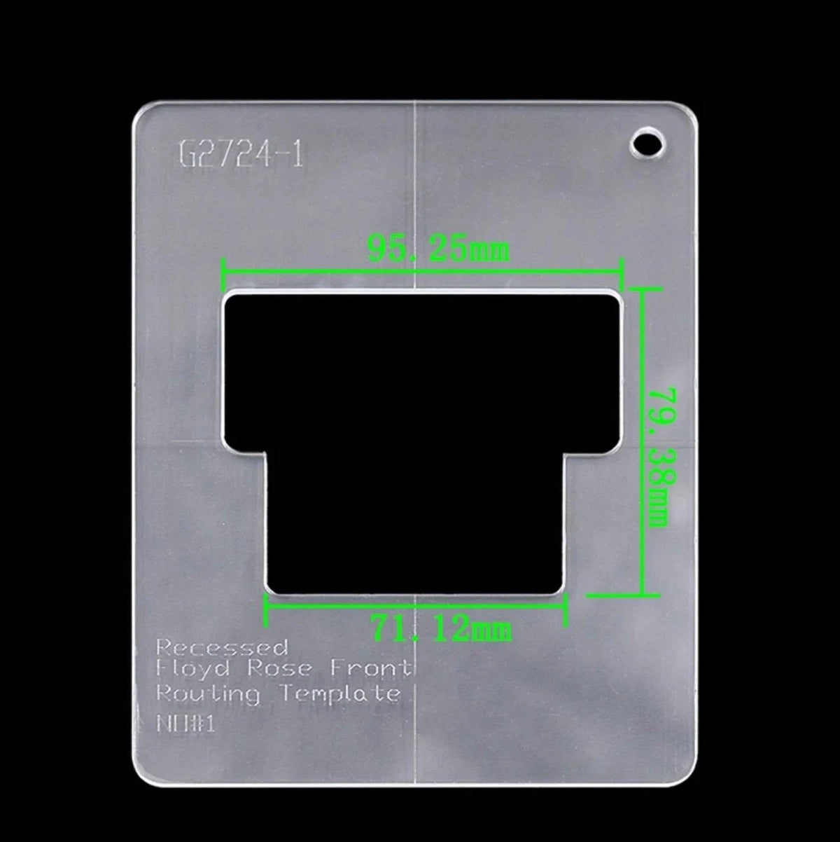 Acrylic Guitar Double Locking Bridge Tremolo Making Mold Template Fit Floyd Rose