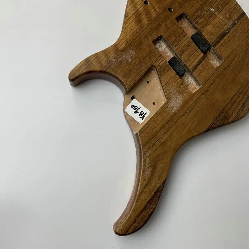 Mahogany Wood Electric Bass Body with Wenge Wood Top