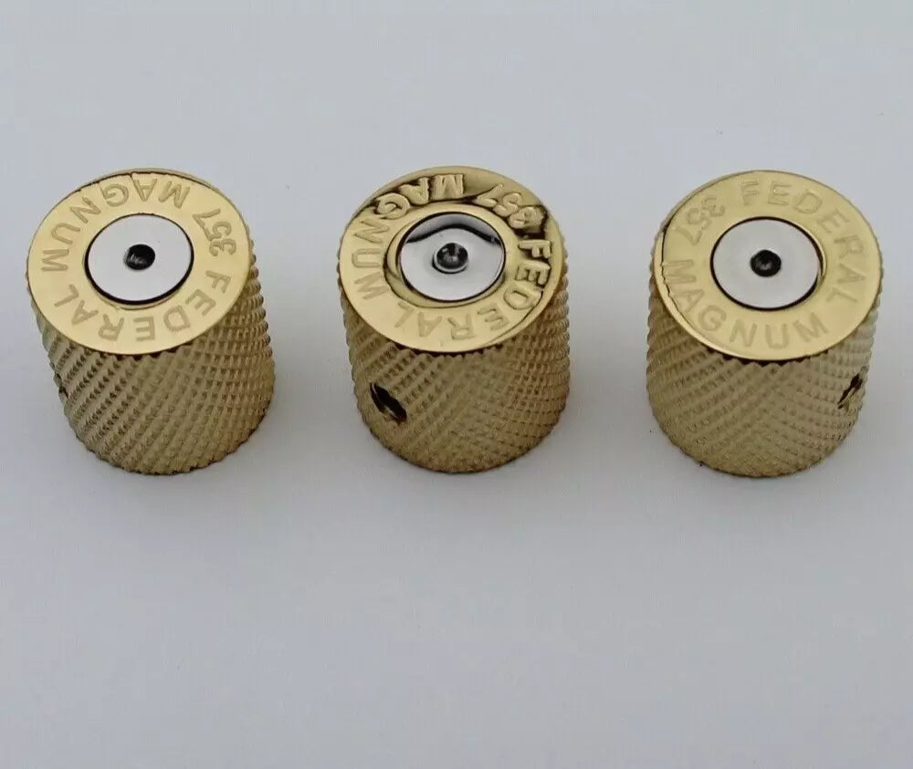 3pcs Brass Guitar Bass Control Knobs For Fender,Dean,Charvel,Ibanez,ESP