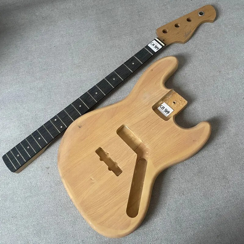 4 String Bass Guitar Body with Maple Neck, Rosewood Fretboard Fit Jazz Bass JB