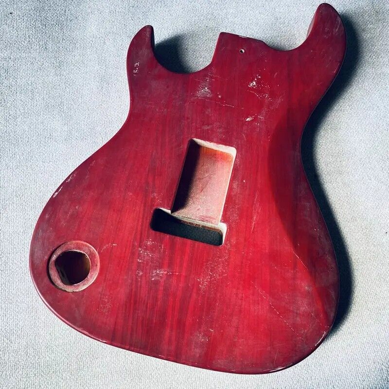 Quilted Maple Top Ash Wood SSS Guitar Body DIY Project