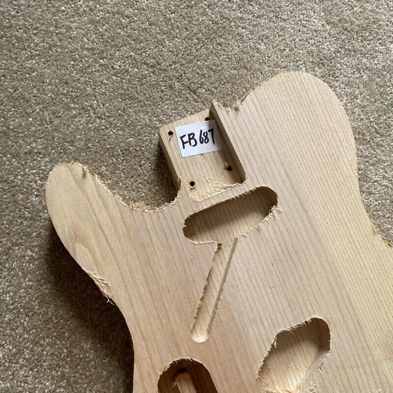 Left Handed Ash Wood Guitar Single Cut Body Fit Telecaster Tele