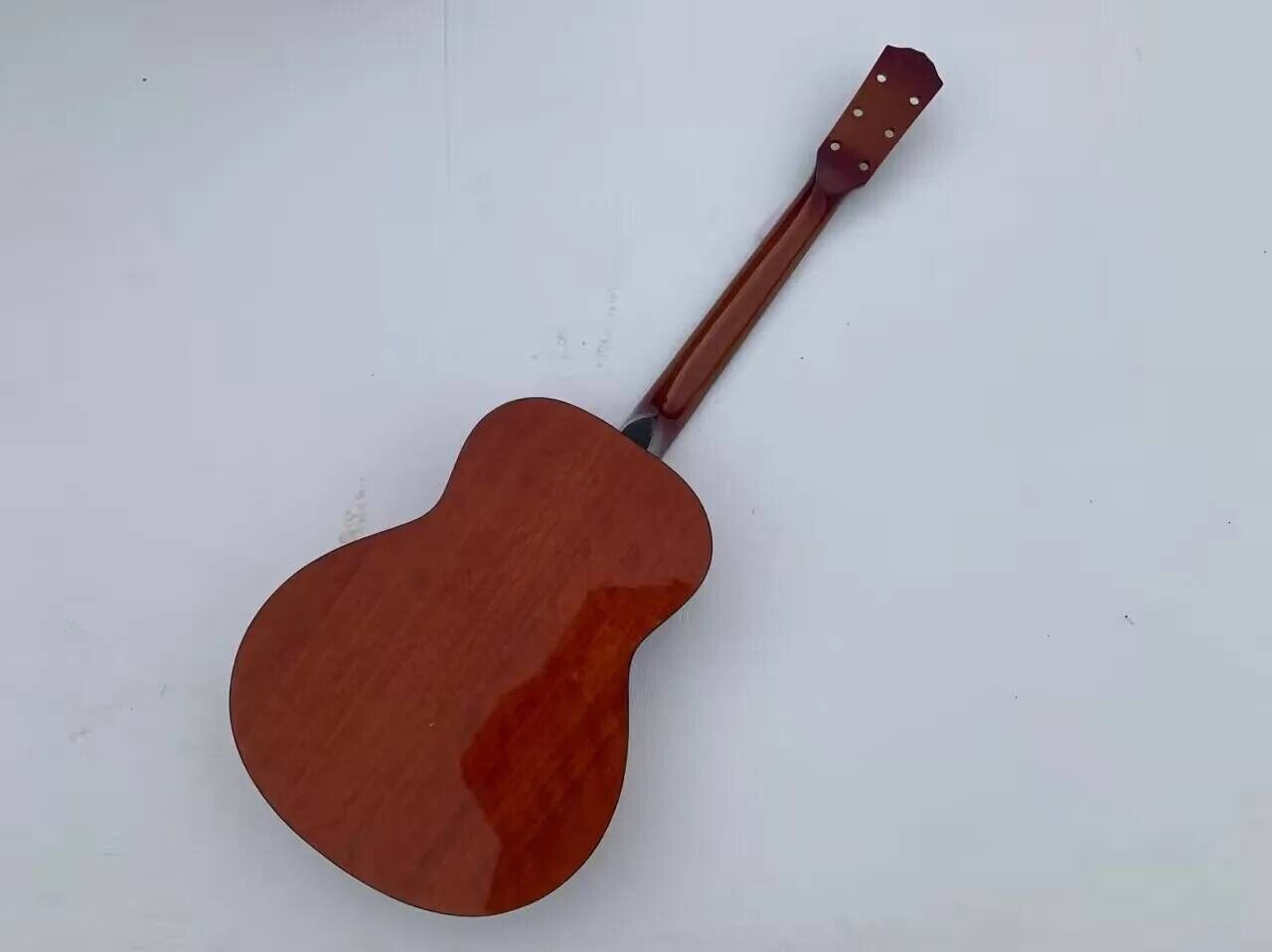 Cherry Burst DIY Dobro Resonator Guitar, Maple Neck, Rosewood Fretboard