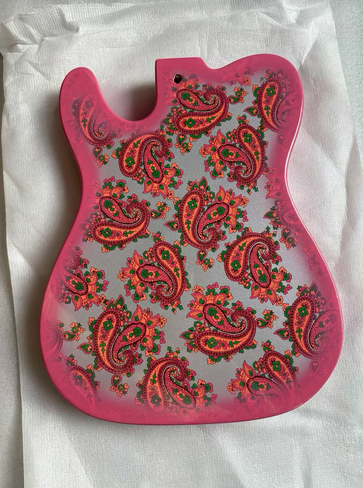 Pink Amoeba Guitar Mahogany Wood Body For Telecaster Tele