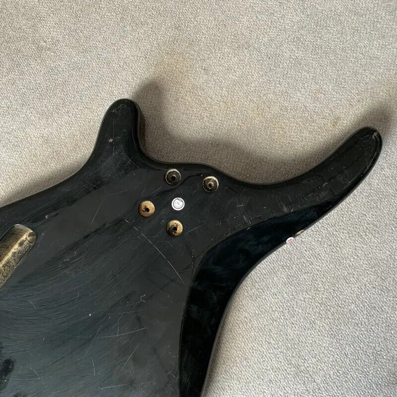 Black 4 String Electric Bass Basswood Body DIY Project