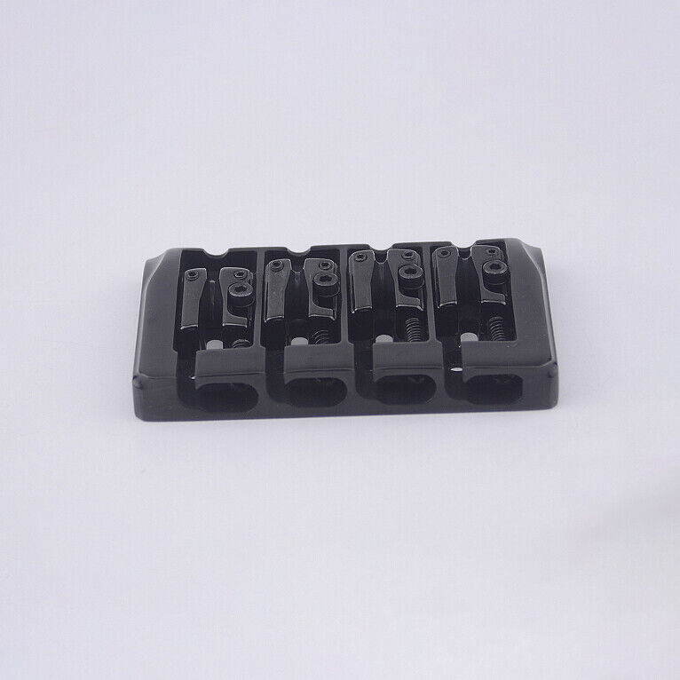 Guitar Bridge 1 Set Bass Bridge For 4 Strings Electric Bass Black