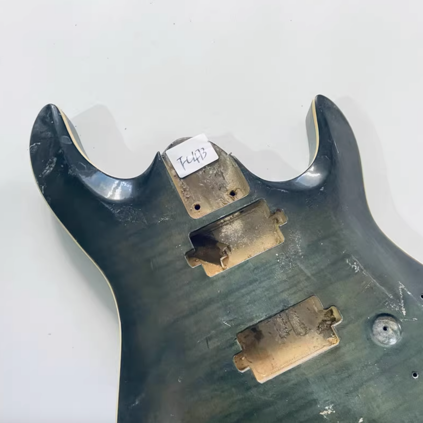 HH Basswood DIY Project Guitar Body with Tiger Maple Top