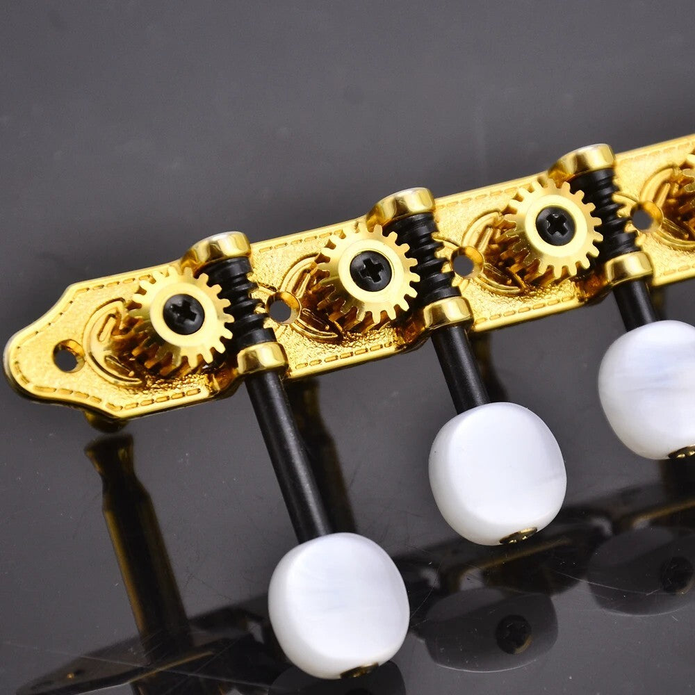 Gold 4R4L 8 String Mandolin Machine Heads Tuning Pegs Keys