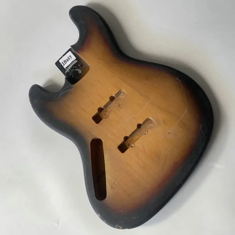 Left Handed 4 String Bass Basswood Body in Sunburst Finish Fit Jazz Bass