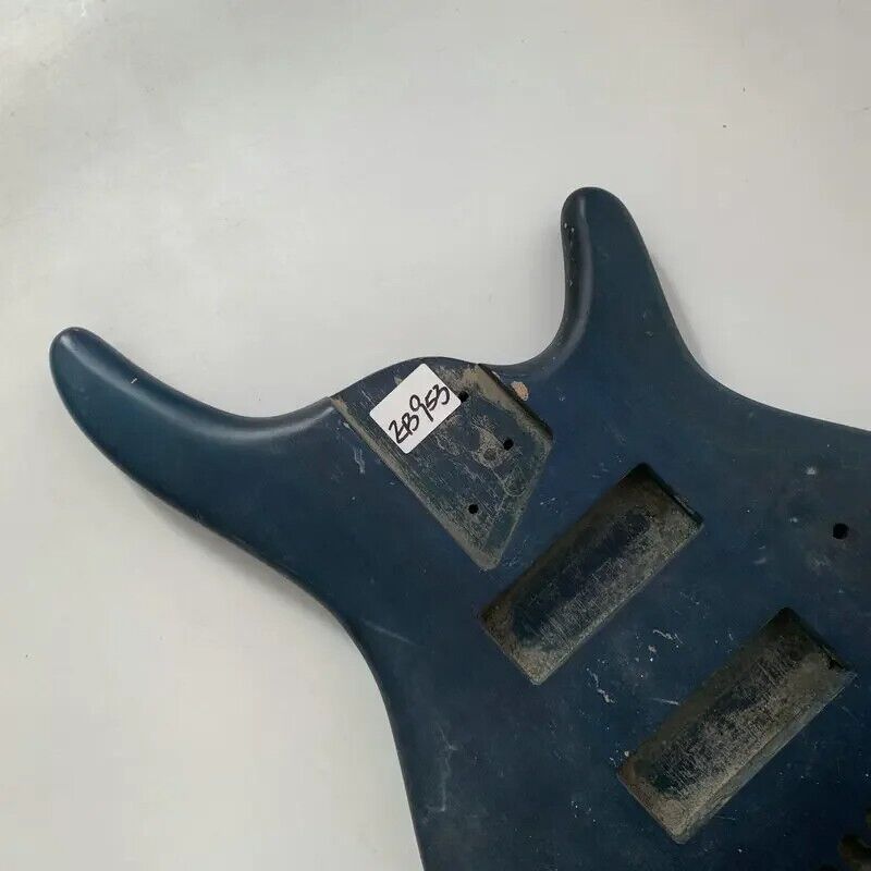 Blue 5 String Electric Bass Solid Basswood Body DIY Project