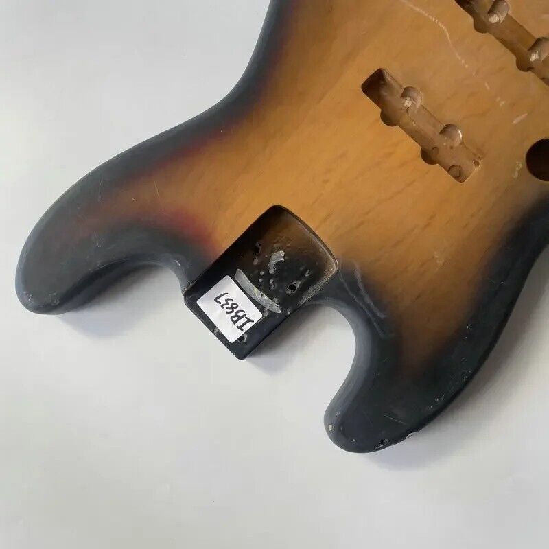 Left Handed 4 String Bass Basswood Body in Sunburst Finish Fit Jazz Bass
