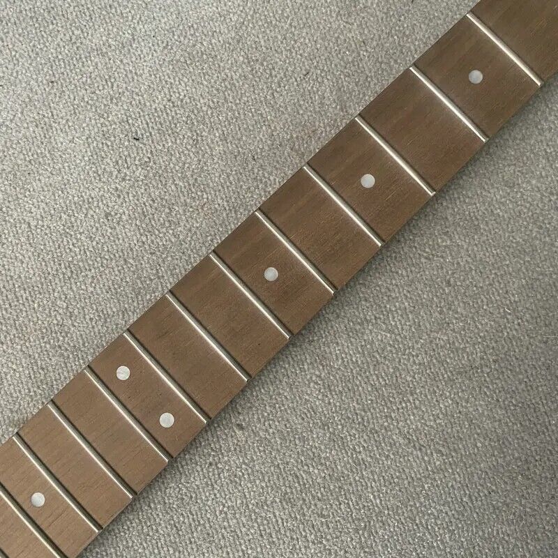 Custom DIY Project 4 String Bass Maple Wood Neck, Rosewood 24 Frets Fretboard