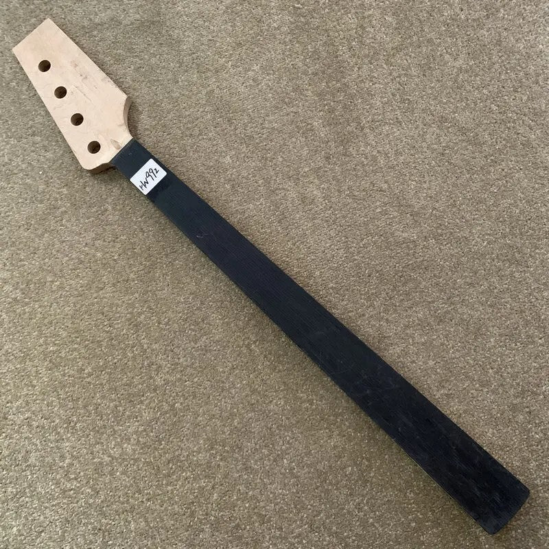 Fretless Rosewood Fingerboard 4 String Bass Uncut Maple Neck DIY Project