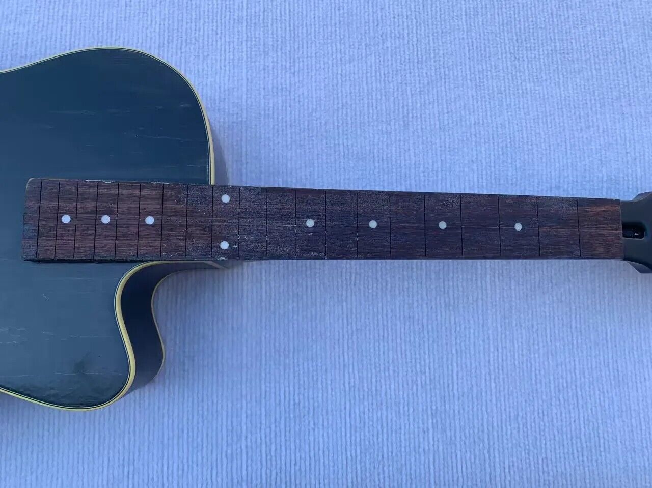 Washburn Black Resonator Dobro Guitar, Maple Neck, Rosewood Fingerboard