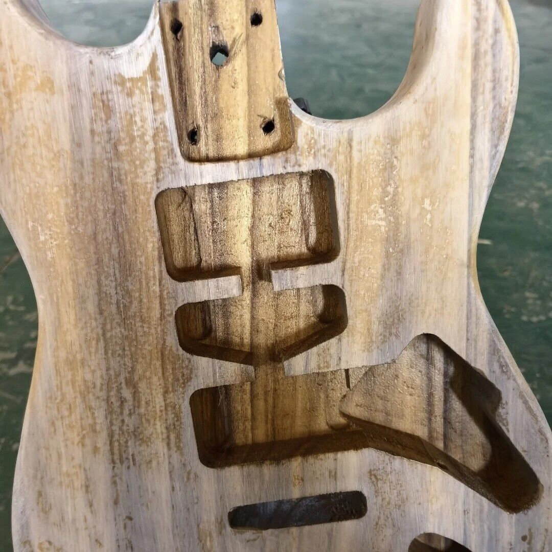 Poplar Wood DIY Project Guitar HSH Body Fit Stratocaster Strat