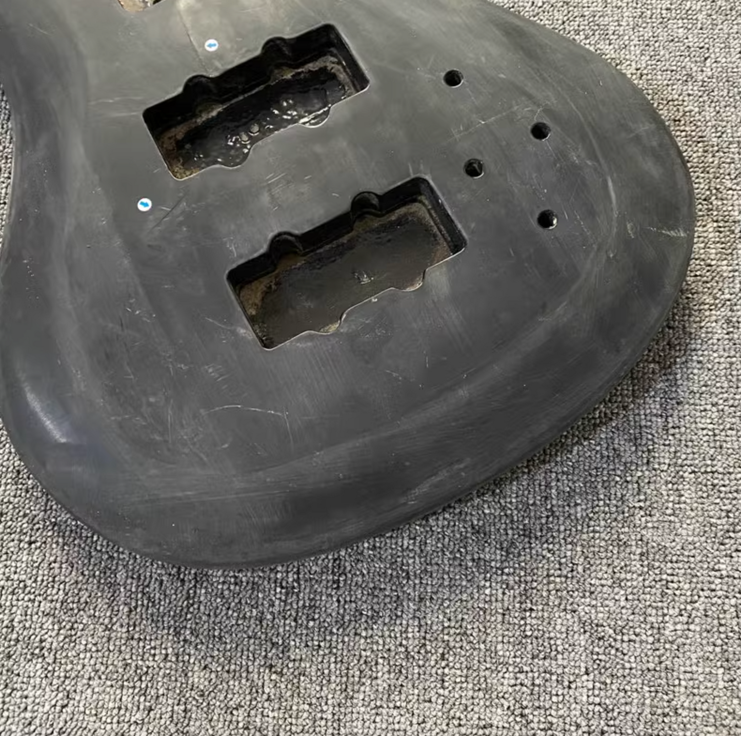 Black 4 String Electric Bass Basswood Body DIY Project