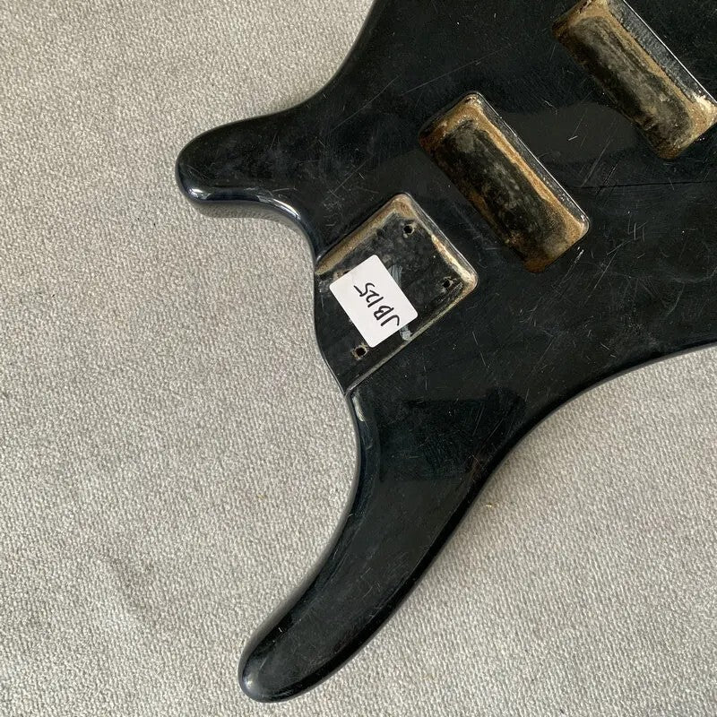 Black 4 String Electric Bass Basswood Body DIY Project