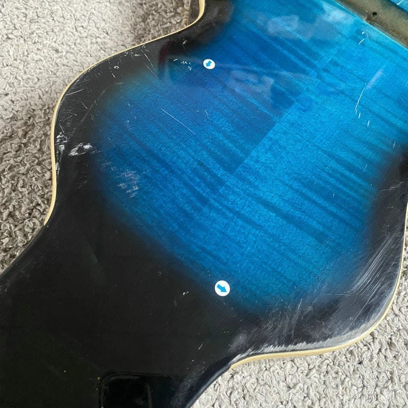 Blue Hawaiian Guitar DIY Project, Tiger Maple Body, Rosewood Body,Maple Neck