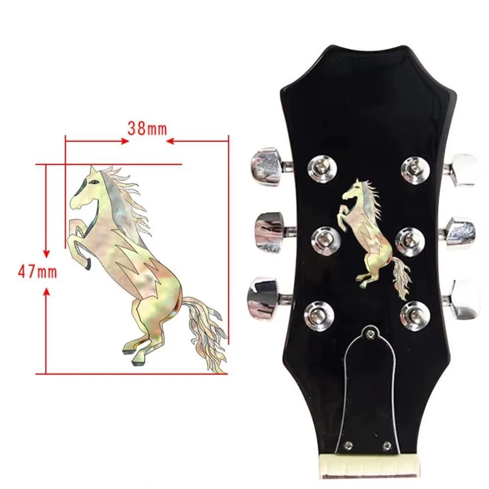 Novelty Unicorn Guitar Headstock Inlay Decal