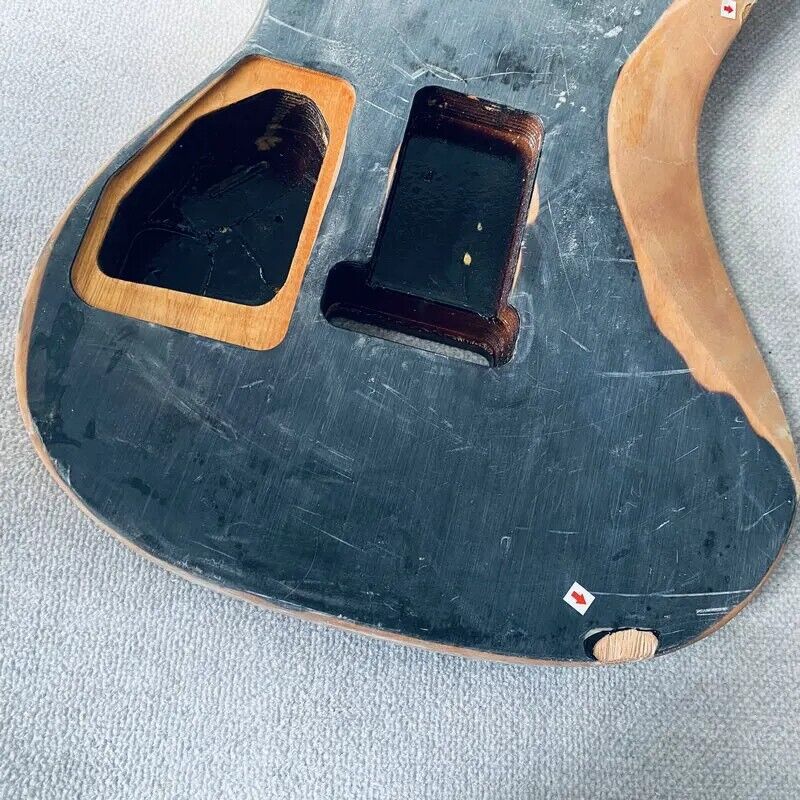 HSS Tiger Maple Top Guitar Okoume Wood Body DIY Project
