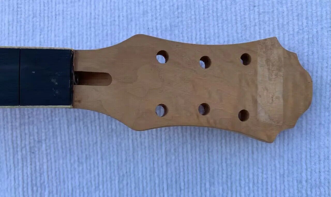 Unfinished Quilted Maple Top Dobro Resonator Guitar Body with Maple neck