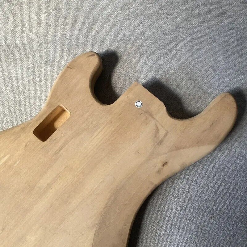 Unfinished Basswood 4 String Electric Bass Body Fit Precision P Bass