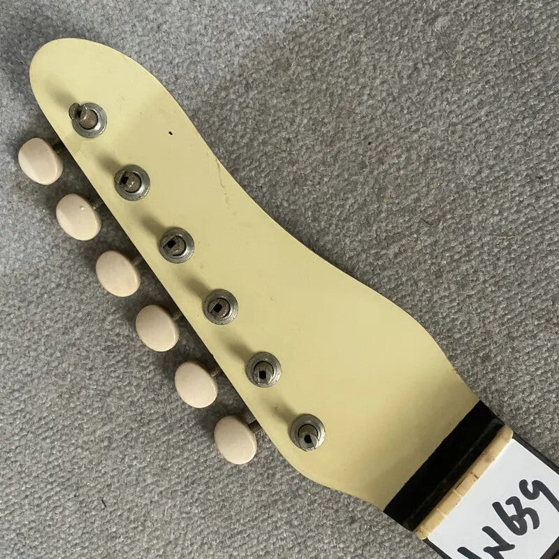 Cream Maple Wood Electric Guitar Neck, 22 Frets Rosewood Fingerboard