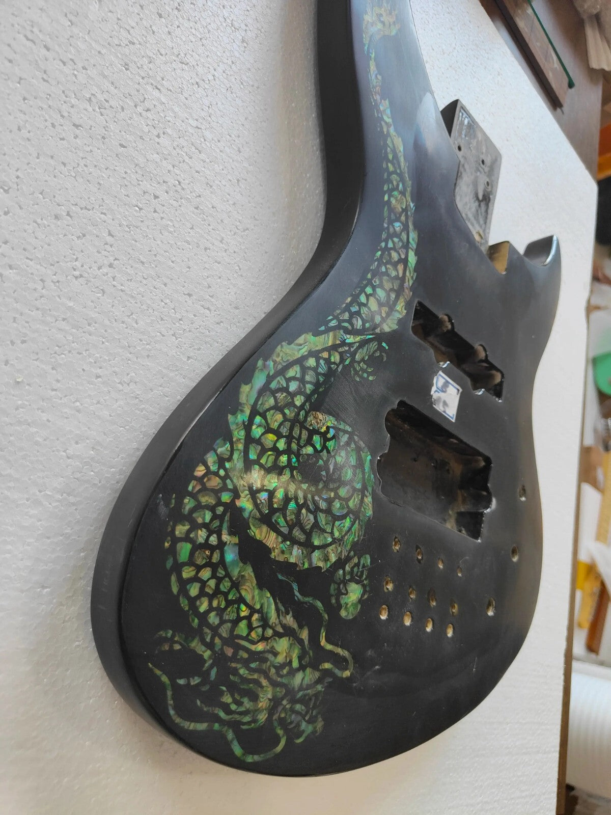Black Basswood 4 String Electric Bass Body DIY Project