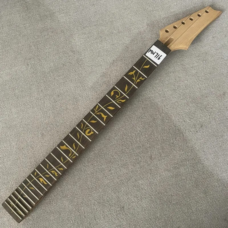 Maple Wood Electric Guitar Neck, Rosewood Fingerboard, Tree of Life Inlay