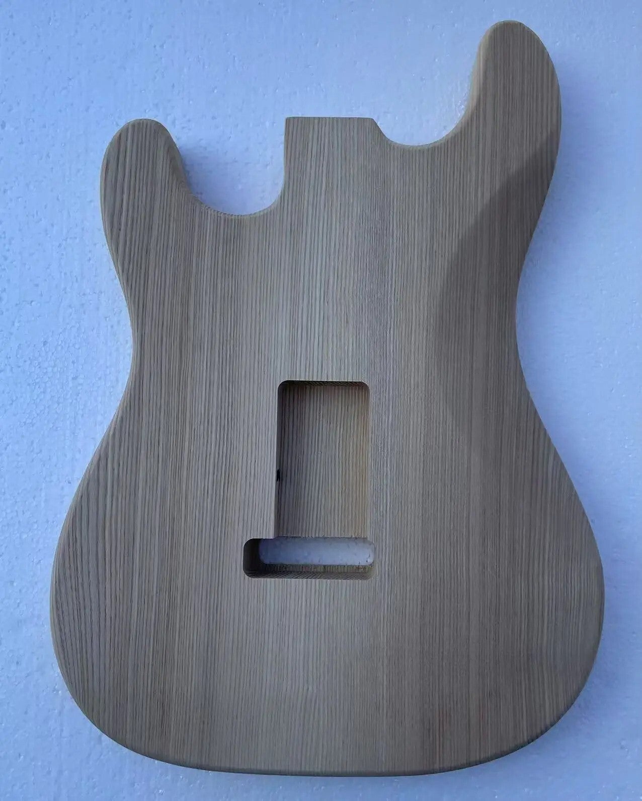 SSS Unfinished Ash Wood Guitar Body Fit Strat Stratocaster
