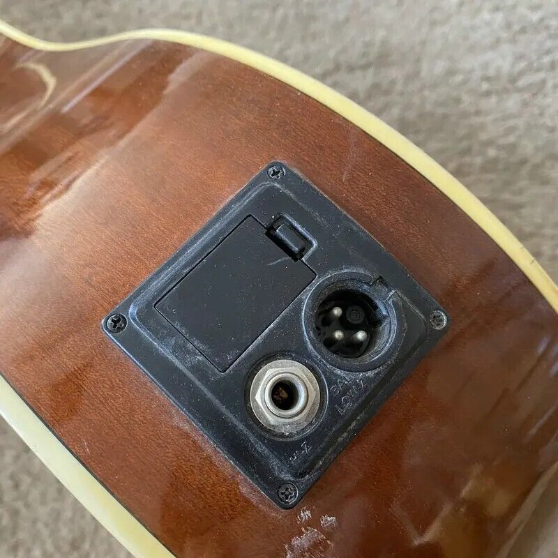 12 String Electric Acoustic Guitar Spruce Maple Plywood Body, with Neck