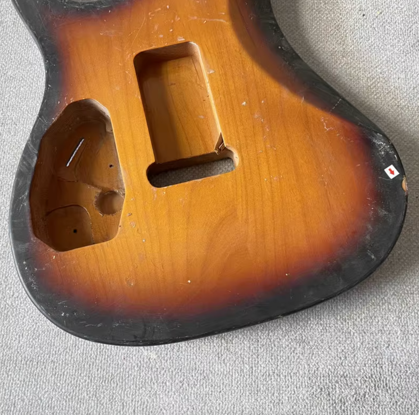 HSS Tobacco Burst Alder Wood Guitar Body Quilted Maple Top DIY Project