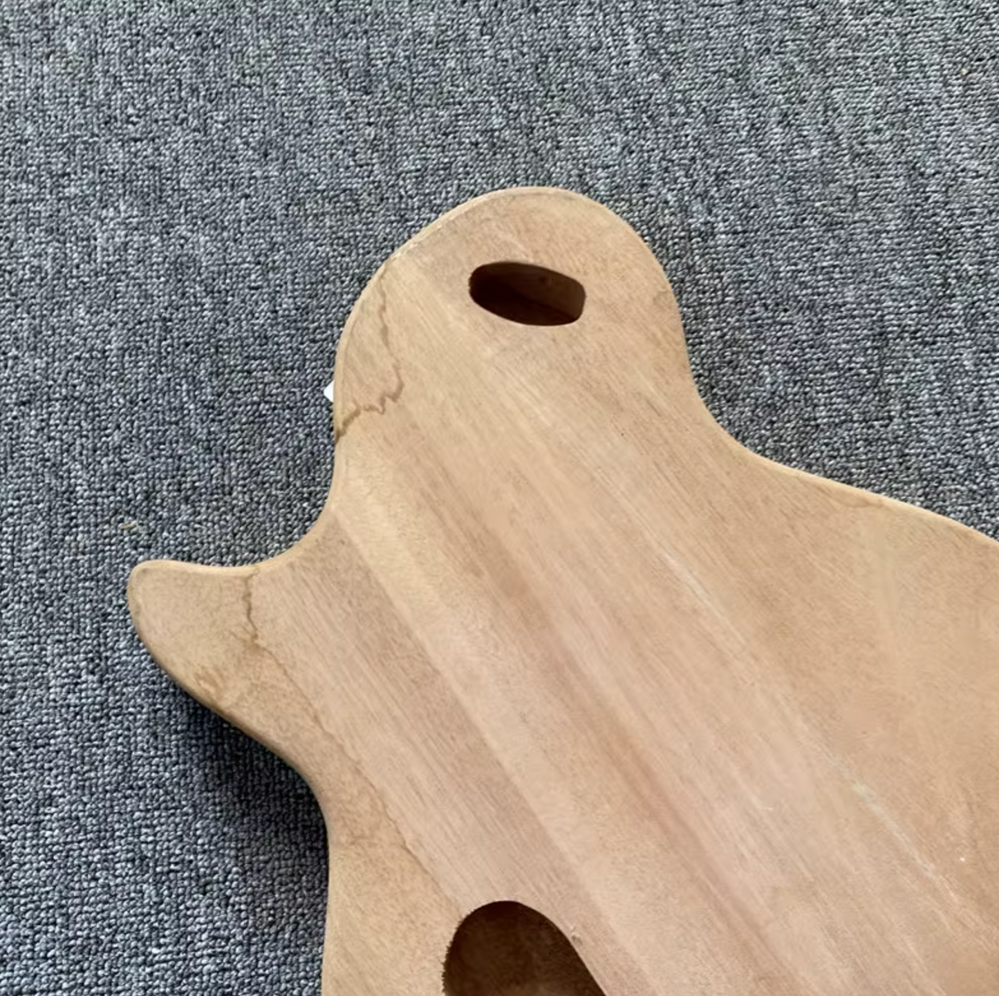 Mahogany Wood DIY Project Guitar Body with Veneer Tiger Maple Top Fit Les Paul