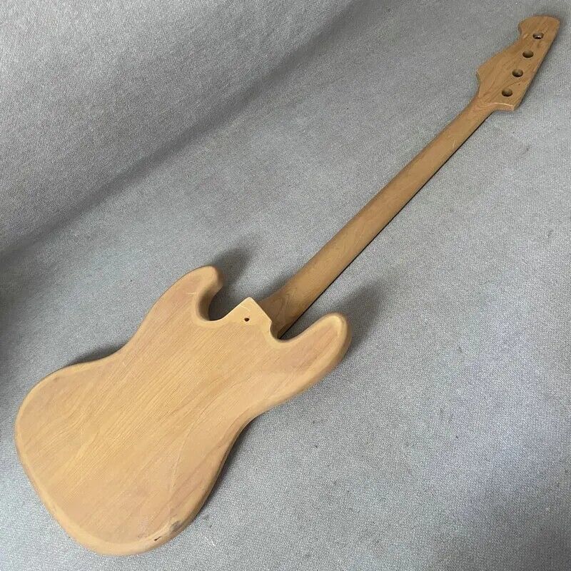 4 String Bass Guitar Body with Maple Neck, Rosewood Fretboard Fit Jazz Bass JB
