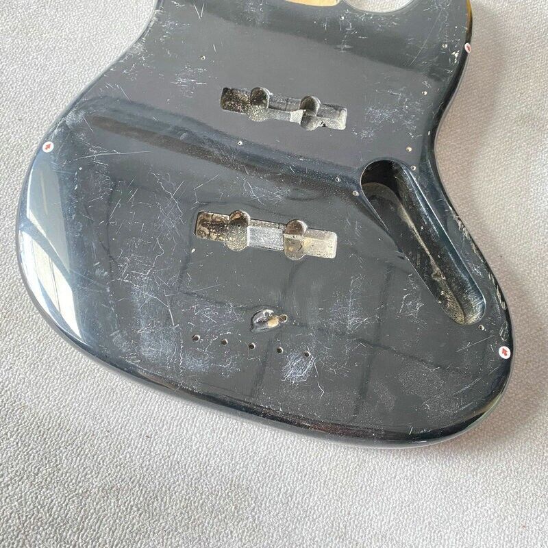 Glossy Black Solid Basswood Bass Body For Jazz Bass