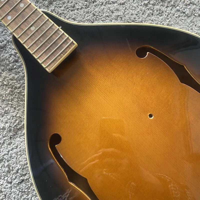 Sunburst 8 String Mandolin, Basswood Body, Maple Neck, Rosewood Fingerboard
