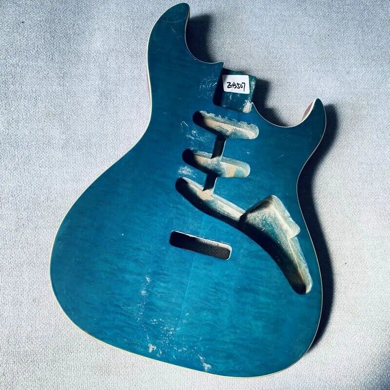 Quilted Maple Top Ash Wood SSS Guitar Body DIY Project