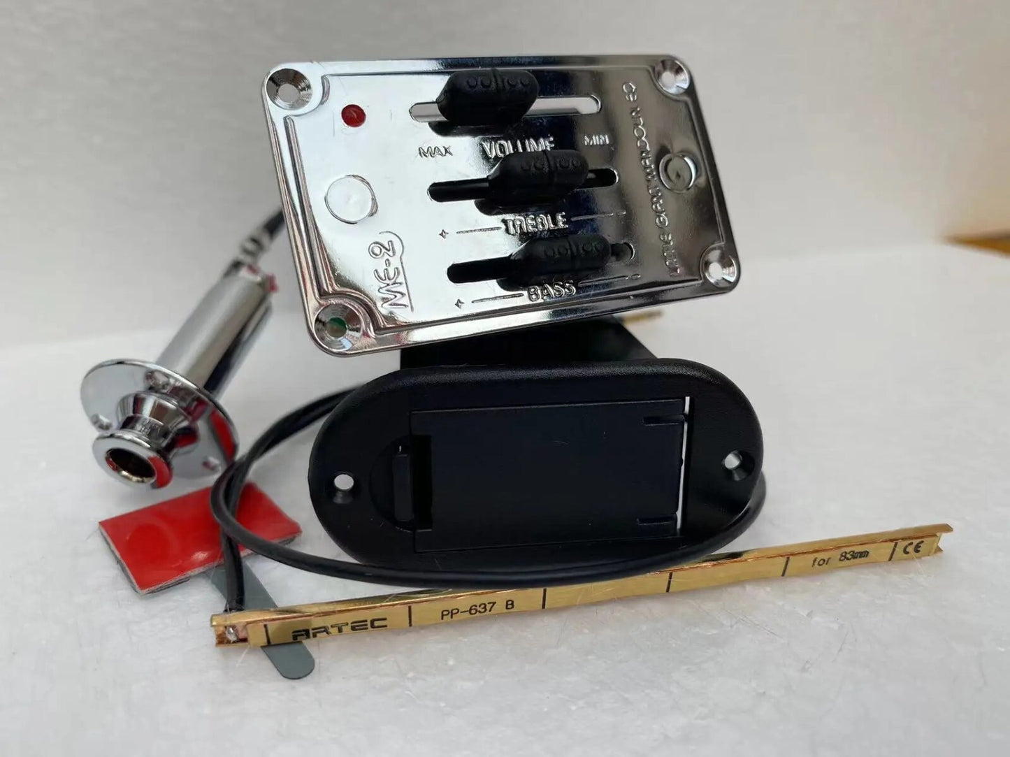 Artec 2 Band Slim Body Guitar/Mandolin EQ Equalizer with Saddle Pickup