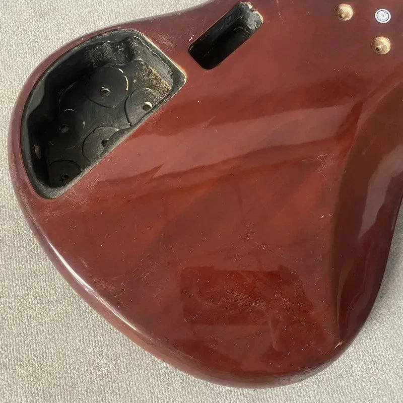 Dark Red Bass Guitar Basswood Body