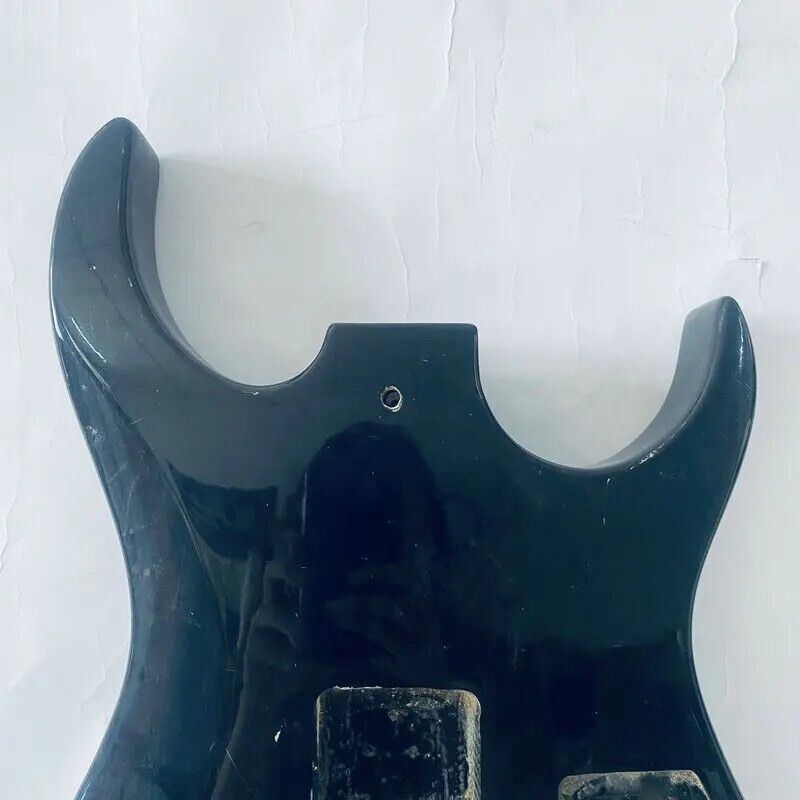Glossy Black Left Handed HH Guitar Double Cutaway Body DIY Project