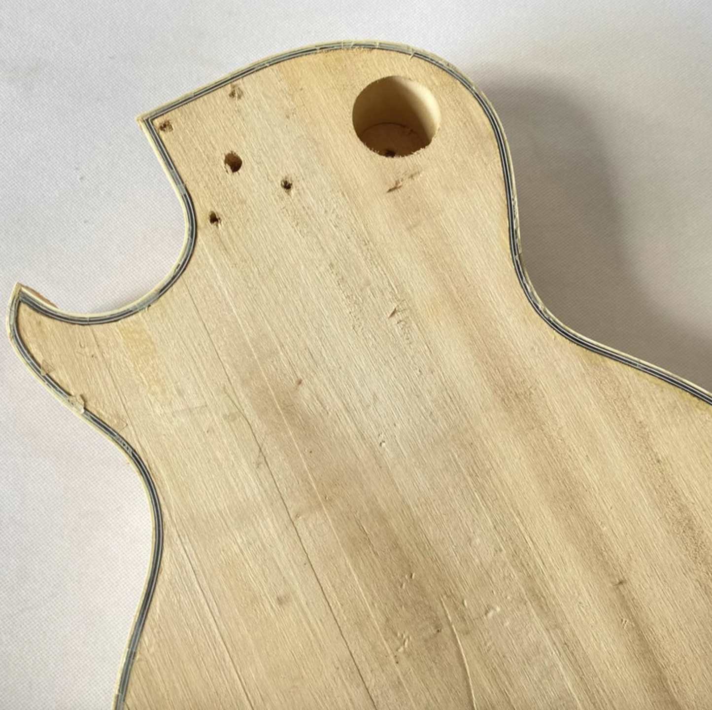 Veneer Maple Top Unfinished Guitar Basswood Body Fit LP Les Paul DIY Project
