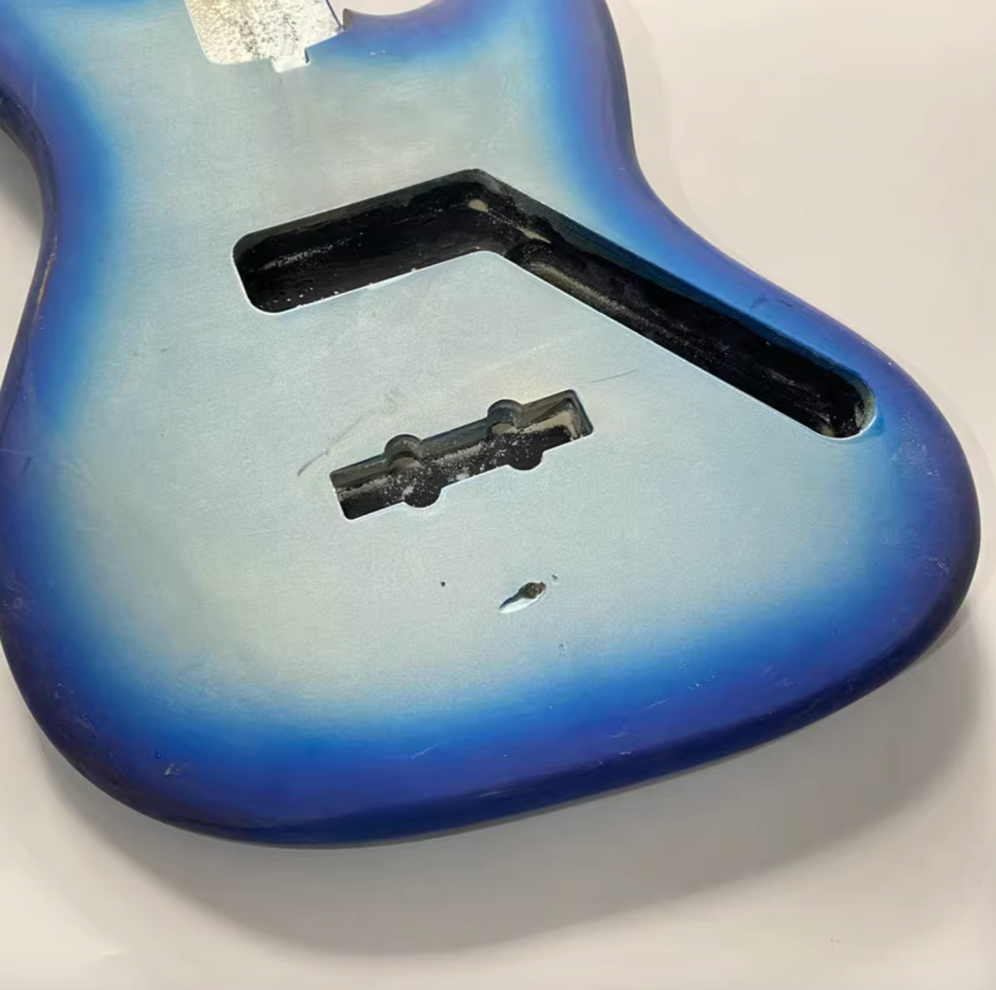 Silver Blue Burst Basswood 4 String Bass Body Fit Jazz Bass