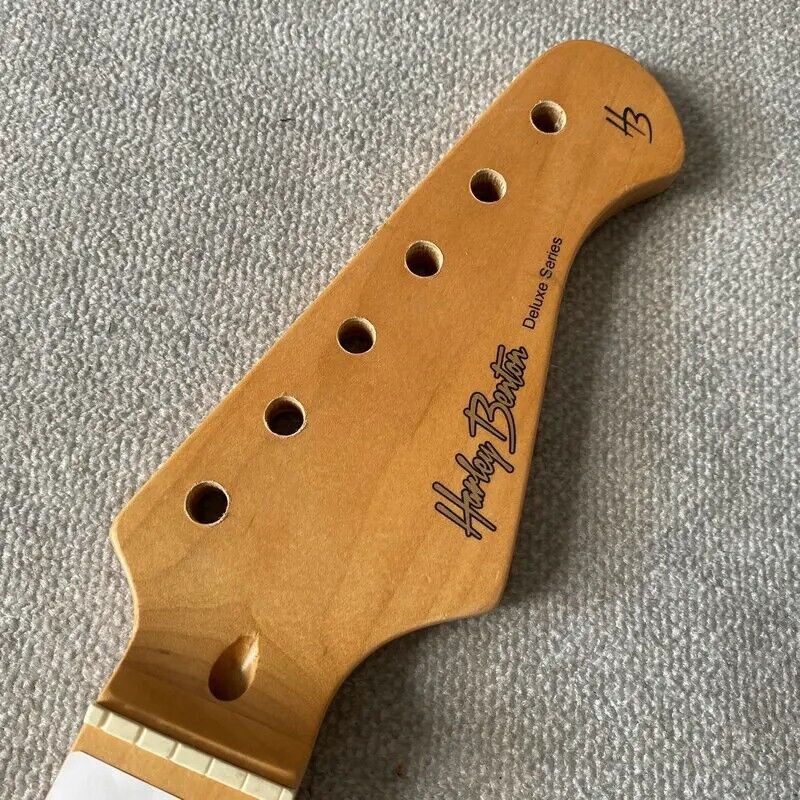 Harley Benton Maple Wood Electric Guitar Neck, 21 Frets Maple Fingerboard