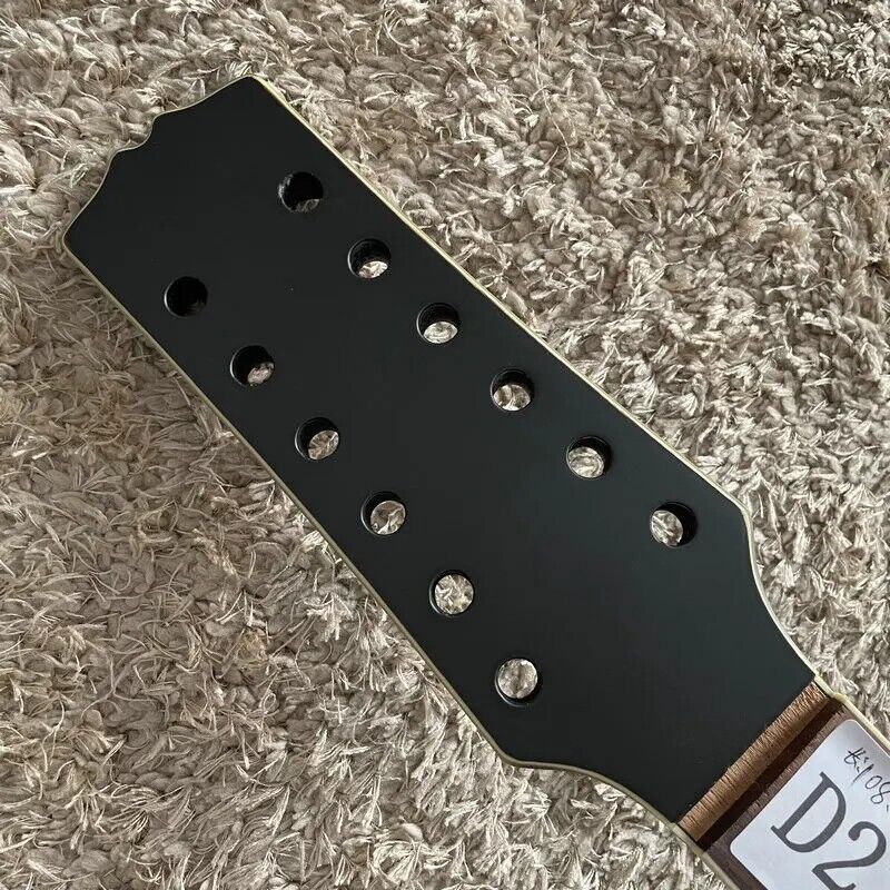 Matte Black 12 String Acoustic Guitar, Spruce and Mahogany Body, Maple Neck