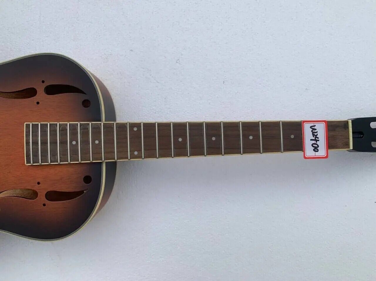 Sunburst Dobro Resonator Guitar DIY Project, Maple Neck, Rosewood Fingerboard
