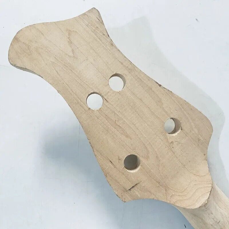 DIY Project Maple Wood 4 String Bass Neck, Rosewood 21 Frets Fingerboard