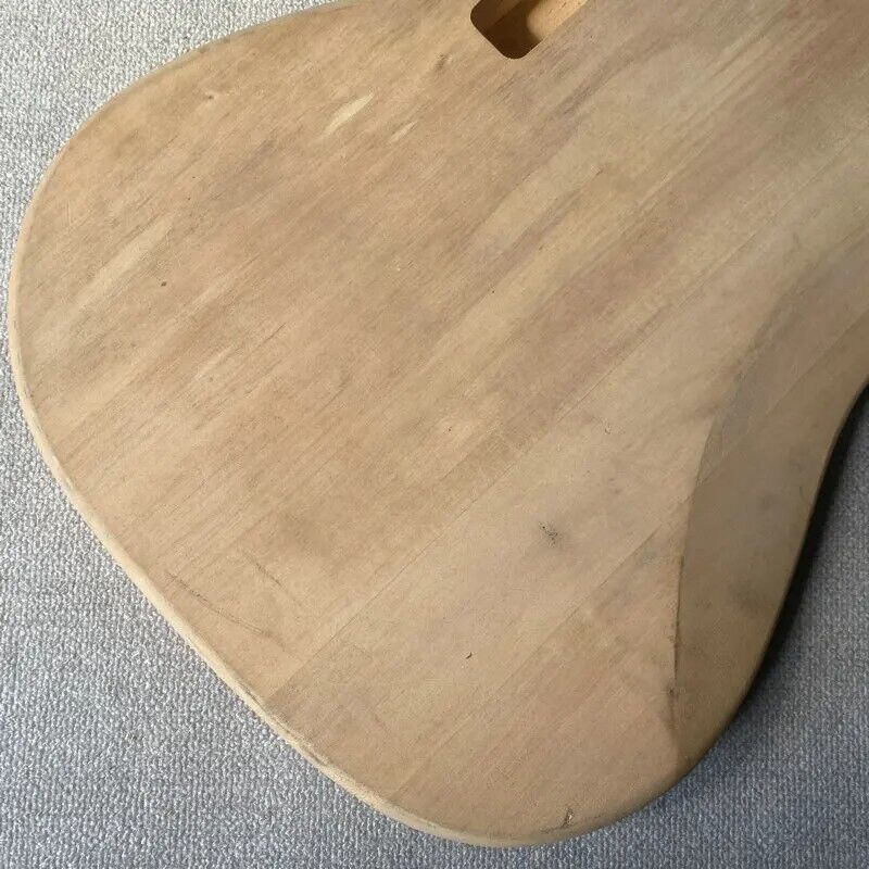 Unfinished Basswood 4 String Electric Bass Body Fit Precision P Bass