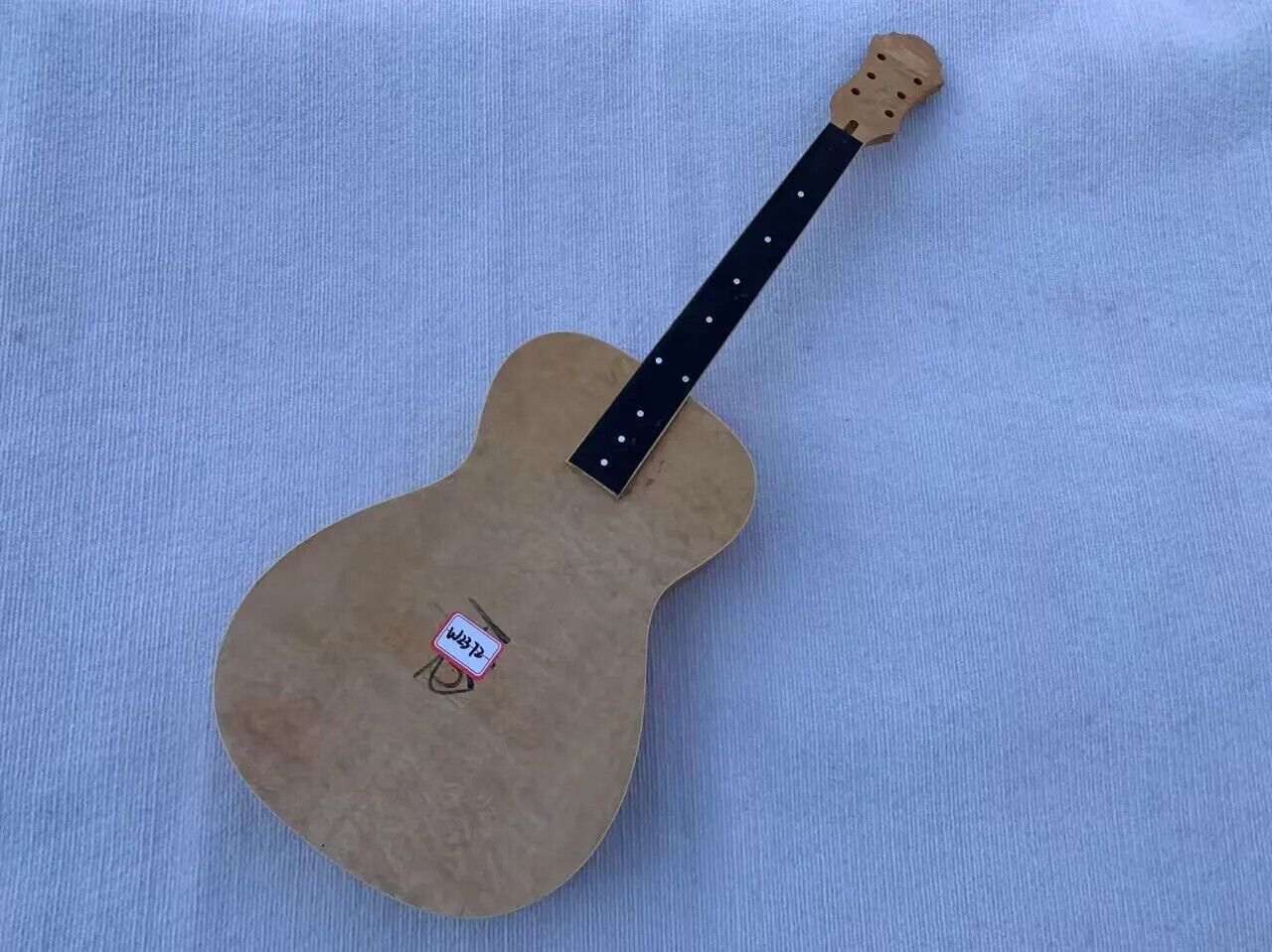 Unfinished Quilted Maple Top Dobro Resonator Guitar Body with Maple neck