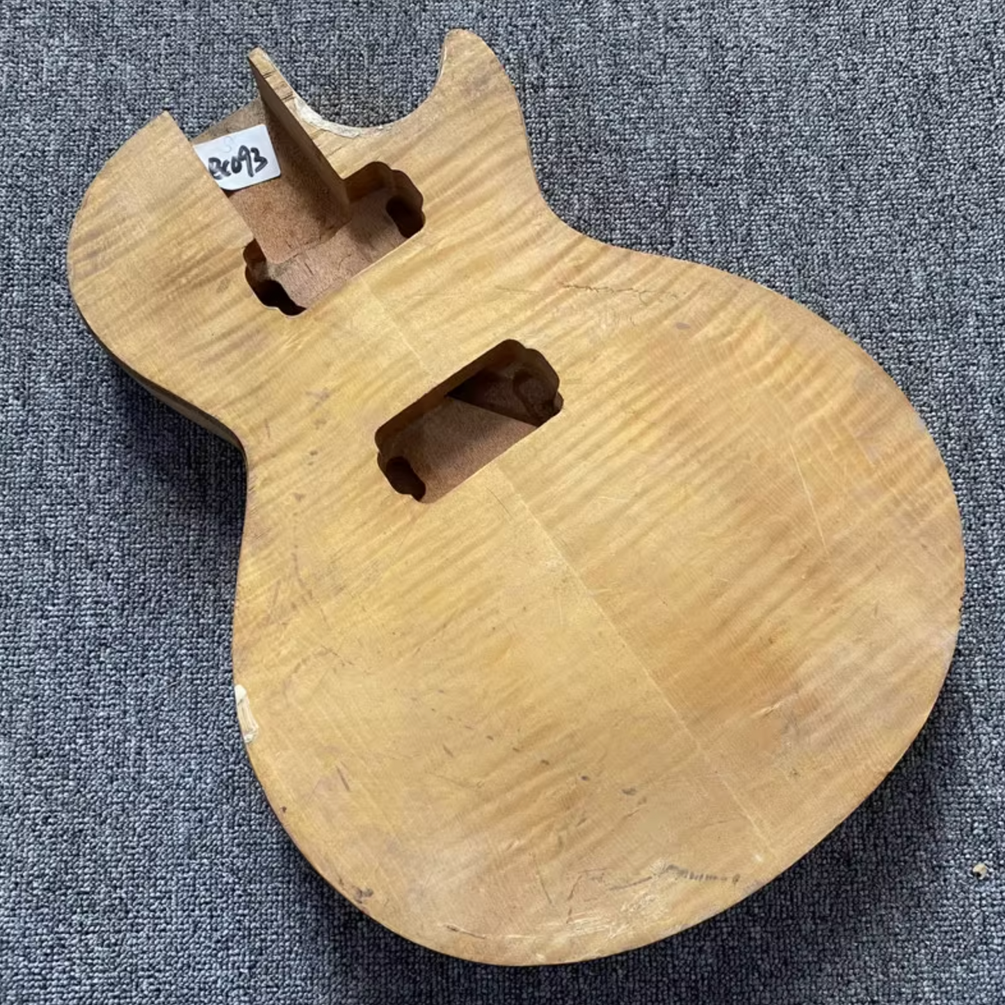 Tiger Maple Top Single Cut Mahogany Guitar Body Fit Les Paul LP