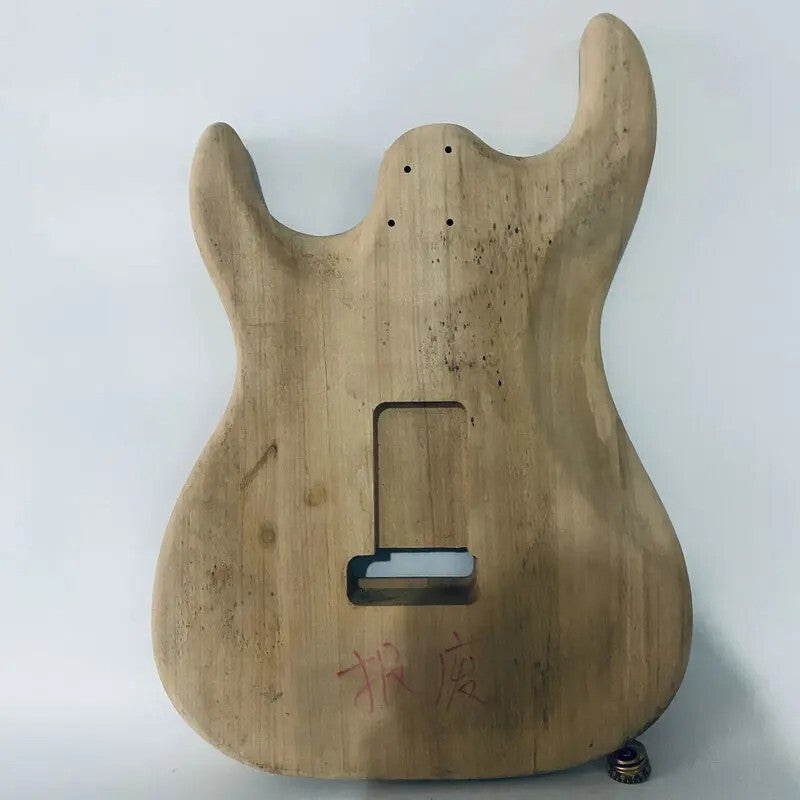 HSS Basswood Guitar Double Cutaway Body with 2 Point Bridge System Fit Strat ST